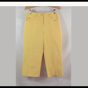 St. John Sport Marie Gray Crop Capri Pants Sz 4
